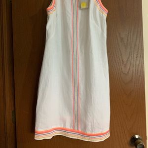 NWT Boden embroidered halter neck linen dress 8